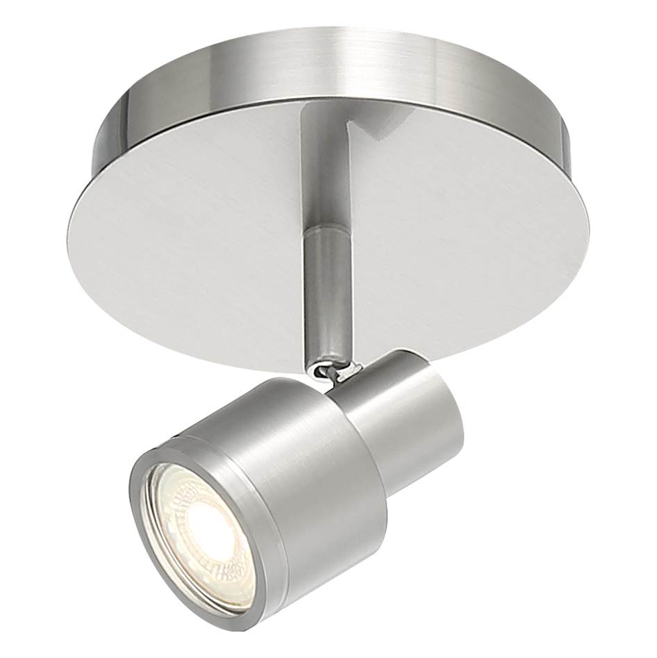 Access Lighting 63071LEDDLP-BS Brushed Steel 1 Light Adjustable Led Flush Mount Image 3