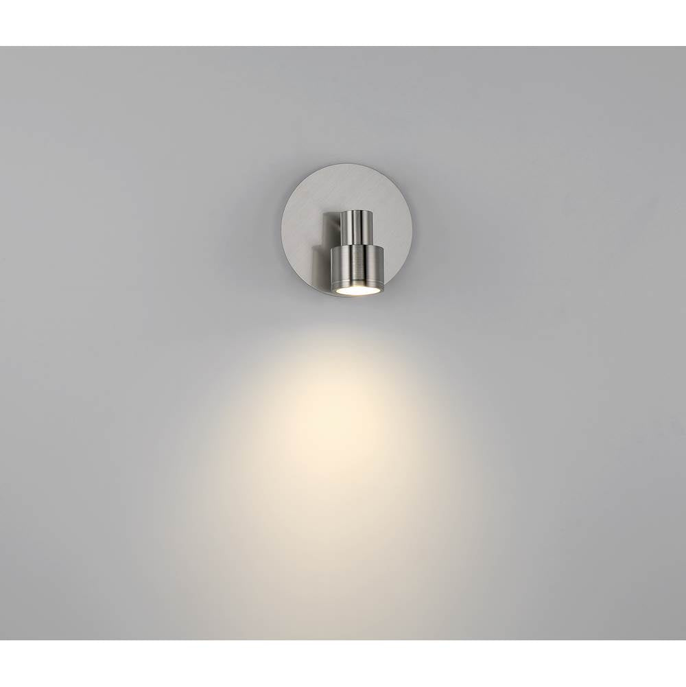Access Lighting 63071LEDDLP-BS Brushed Steel 1 Light Adjustable Led Flush Mount Image 2
