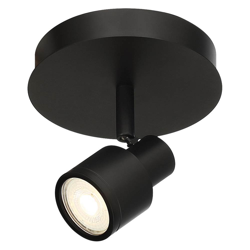 Access Lighting 63071LEDDLP-MBL Matte Black 1 Light Adjustable Led Flush Mount Image 4