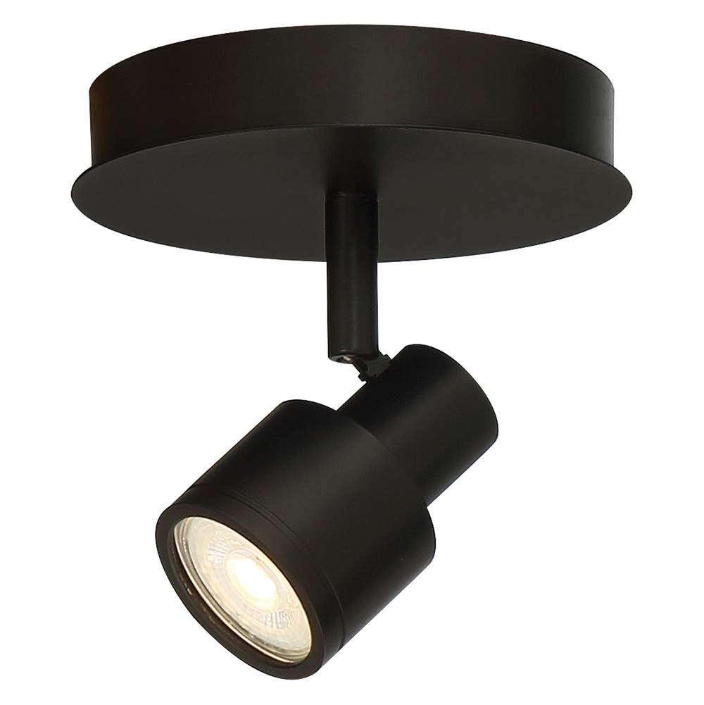 Access Lighting 63071LEDDLP-MBL Matte Black 1 Light Adjustable Led Flush Mount Image 3