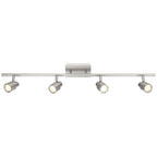 Access Lighting 63074LEDDLP-BS Brushed Steel 4 Light Adjustable Led Trac Image 4