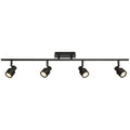 Access Lighting 63074LEDDLP-MBL Matte Black 4 Light Adjustable Led Track Image 1