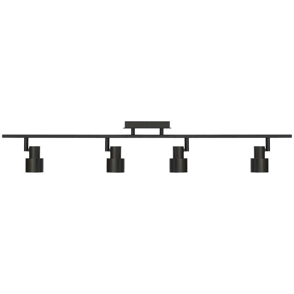 Access Lighting 63074LEDDLP-MBL Matte Black 4 Light Adjustable Led Track Image 6