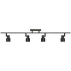 Access Lighting 63074LEDDLP-MBL Matte Black 4 Light Adjustable Led Track Image 6