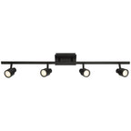 Access Lighting 63074LEDDLP-MBL Matte Black 4 Light Adjustable Led Track Image 4