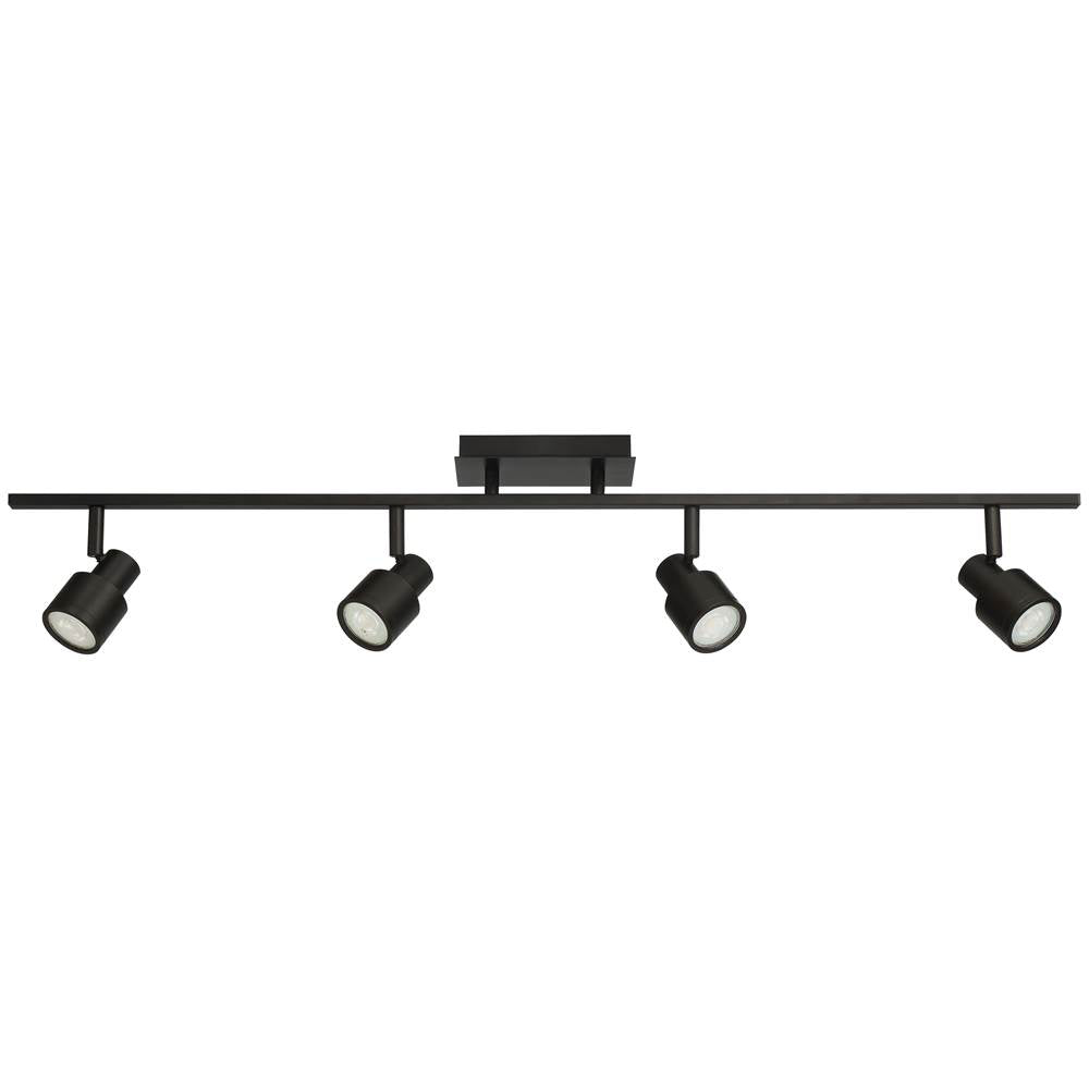 Access Lighting 63074LEDDLP-MBL Matte Black 4 Light Adjustable Led Track Image 2