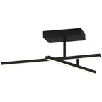 Access Lighting 63077LEDD-MBL/ACR Matte Black Adjustable Led Semi-flush Image 1