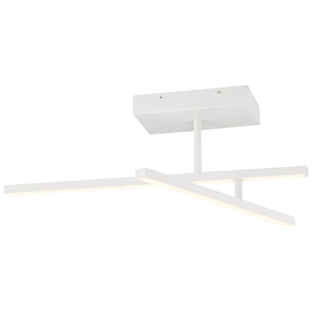 Access Lighting 63077LEDD-MWH/ACR Matte White Adjustable Led Semi-flush Image 1