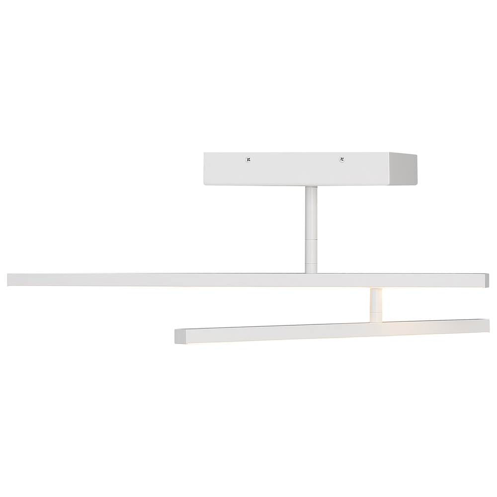 Access Lighting 63077LEDD-MWH/ACR Matte White Adjustable Led Semi-flush Image 3