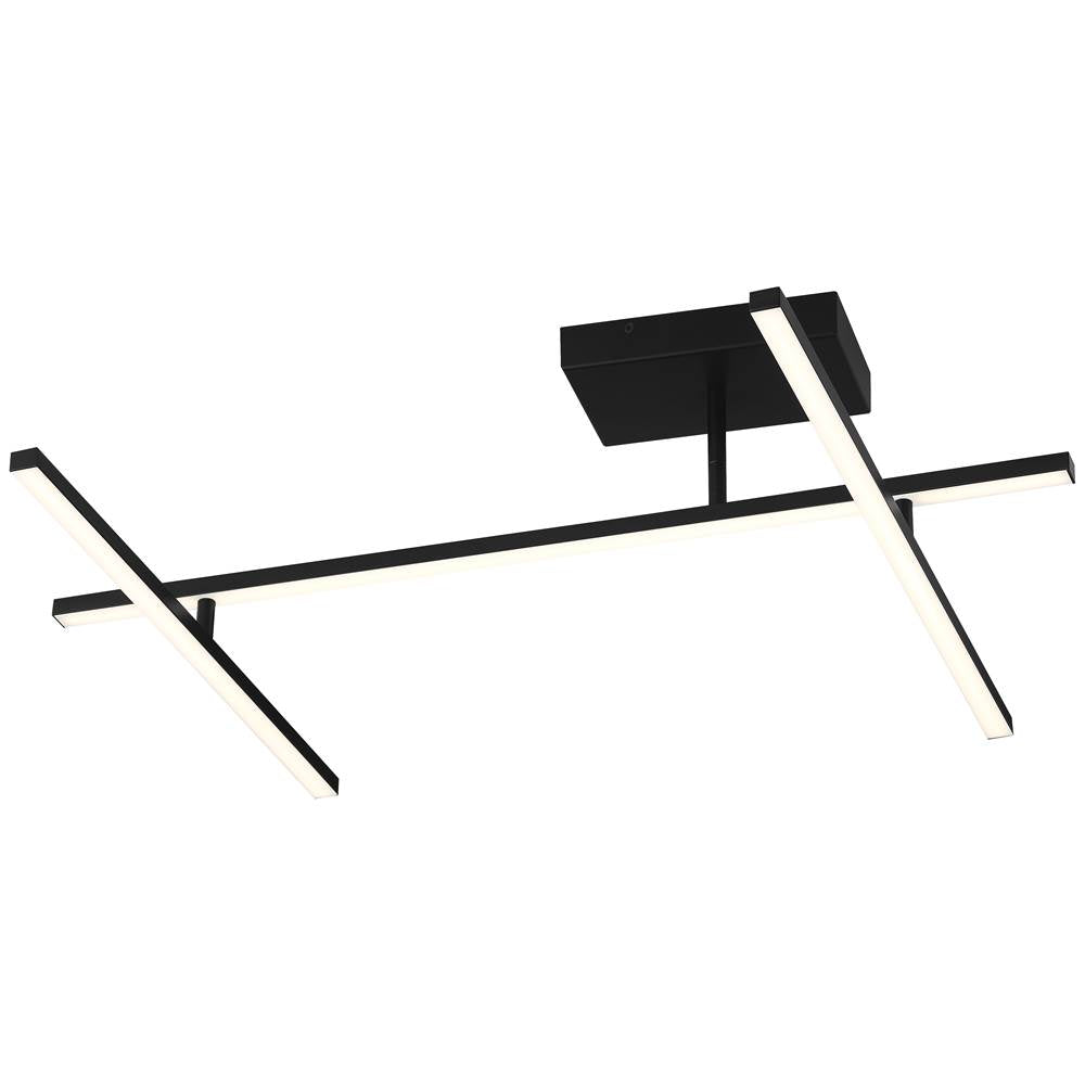 Access Lighting 63078LEDD-MBL/ACR Matte Black Adjustable Led Semi-flush Image 5