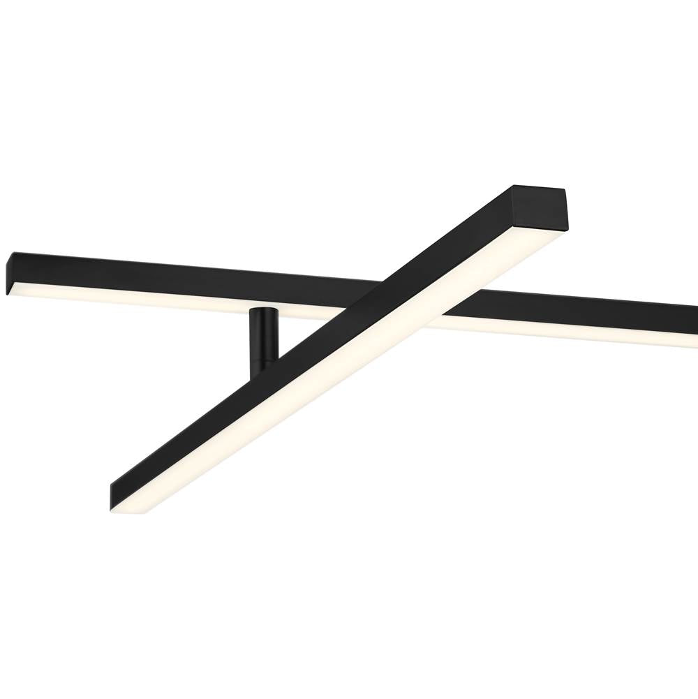 Access Lighting 63078LEDD-MBL/ACR Matte Black Adjustable Led Semi-flush Image 4