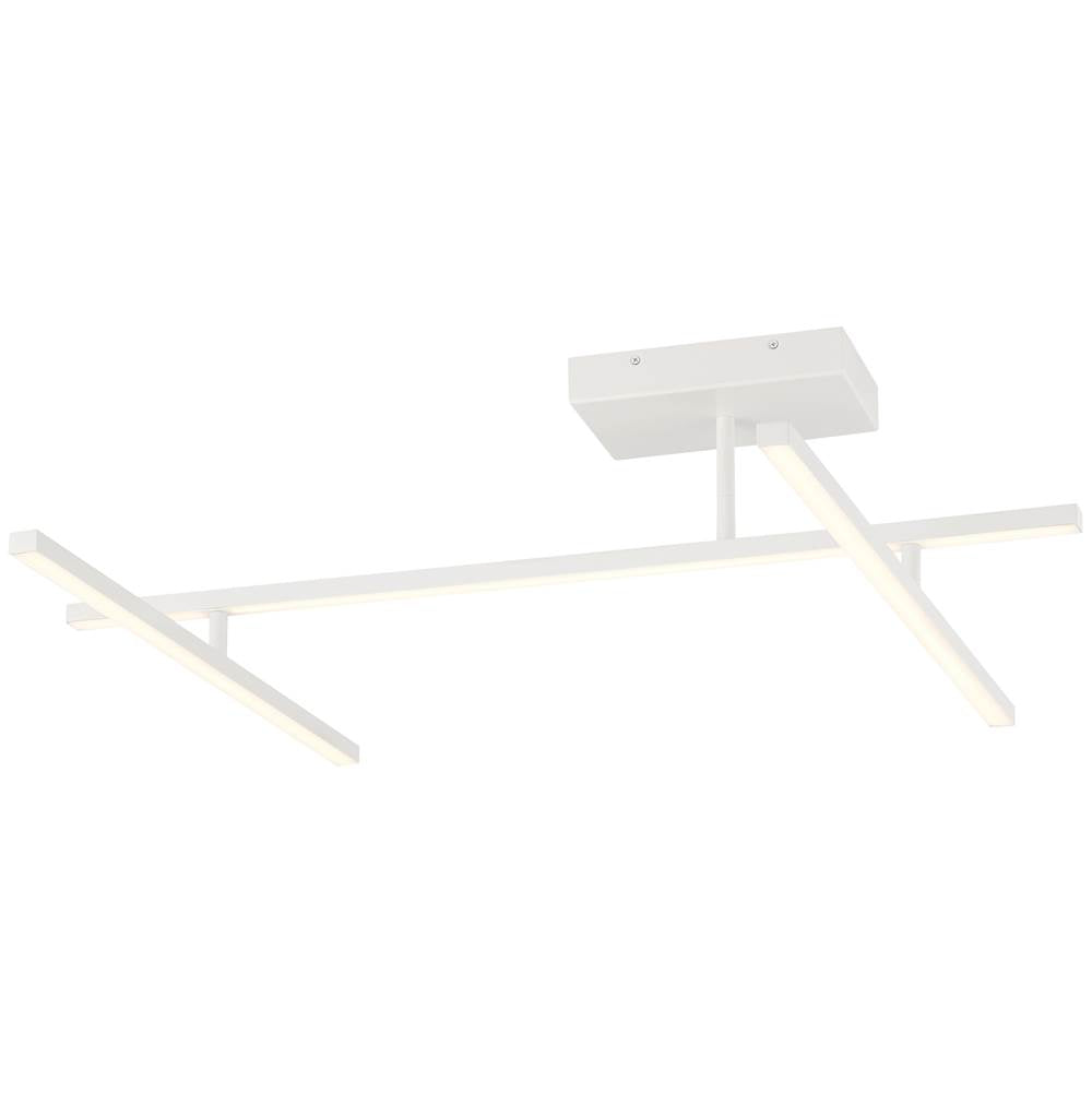 Access Lighting 63078LEDD-MWH/ACR Matte White Adjustable Led Semi-flush Image 1