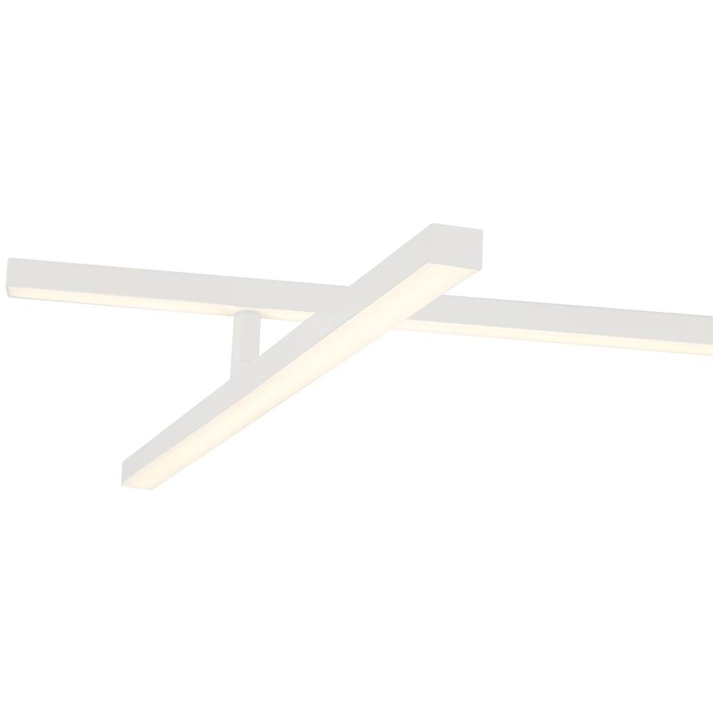 Access Lighting 63078LEDD-MWH/ACR Matte White Adjustable Led Semi-flush Image 4
