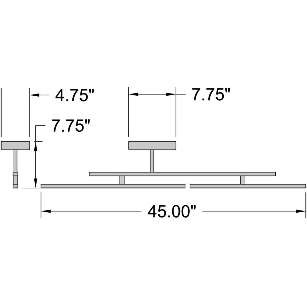 Access Lighting 63078LEDD-MWH/ACR Matte White Adjustable Led Semi-flush Image 3