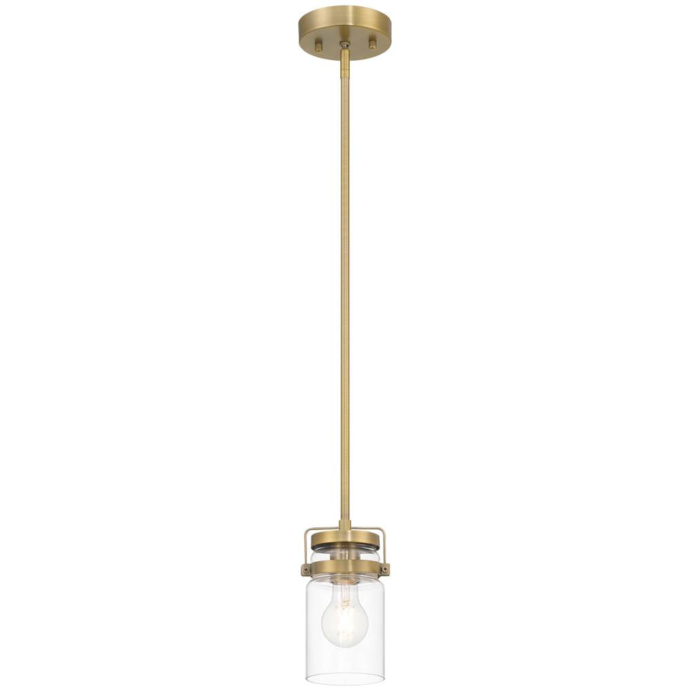 Access Lighting 63080-BG/CLR Brushed Gold 1 Light Pendant Image 1