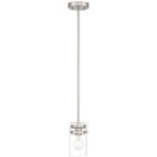 Access Lighting 63080-BS/CLR Brushed Steel 1 Light Pendant Image 4
