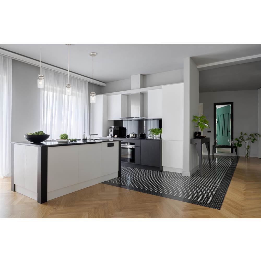 Access Lighting 63080-BS/CLR Brushed Steel 1 Light Pendant Image 3