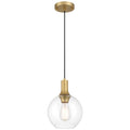 Access Lighting 63090-ABB/CLR Antique Brushed Brass 1 Light Pendant Image 1