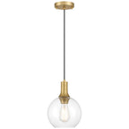 Access Lighting 63090-ABB/CLR Antique Brushed Brass 1 Light Pendant Image 5