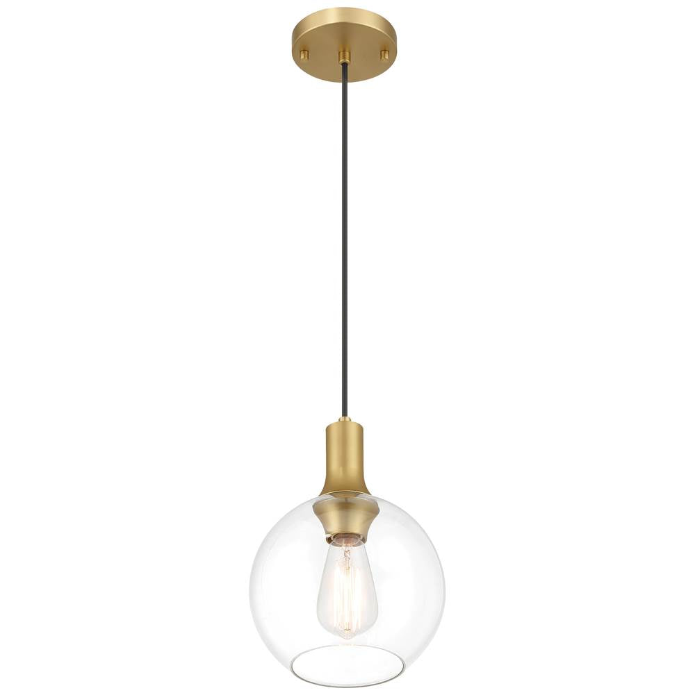Access Lighting 63090-ABB/CLR Antique Brushed Brass 1 Light Pendant Image 4