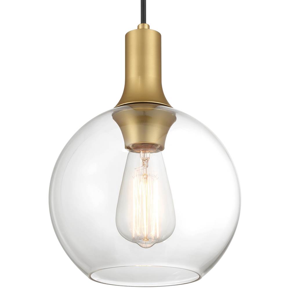 Access Lighting 63090-ABB/CLR Antique Brushed Brass 1 Light Pendant Image 3