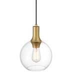 Access Lighting 63090-ABB/CLR Antique Brushed Brass 1 Light Pendant Image 2
