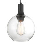 Access Lighting 63090-MBL/CLR Matte Black 1 Light Pendant Image 3