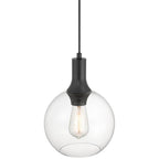 Access Lighting 63090-MBL/CLR Matte Black 1 Light Pendant Image 2