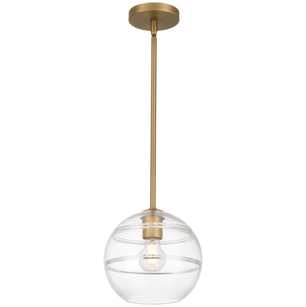 Access Lighting 63092-ABB/CRB Antique Brushed Brass 1 Light Pendant Image 1