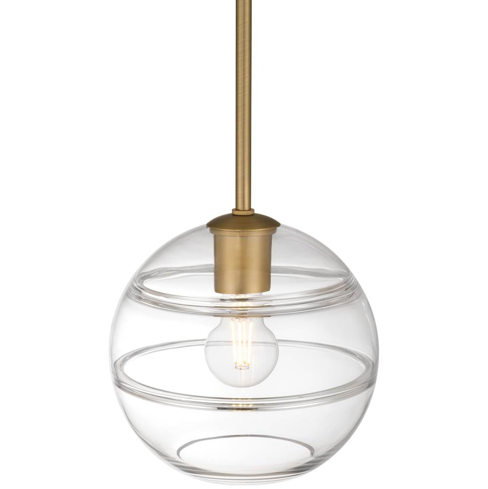 Access Lighting 63092-ABB/CRB Antique Brushed Brass 1 Light Pendant Image 2