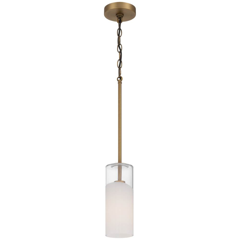 Access Lighting 63094-ABB/CFR Antique Brushed Brass 1 Light Pendant Image 1