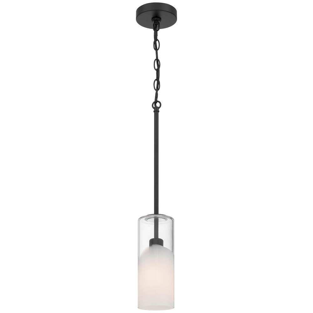 Access Lighting 63094-MBL/CFR Matte Black 1 Light Pendant Image 1