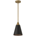 Access Lighting 63098-ABB/BLK Antique Brushed Brass 1 Light Pendant Image 1