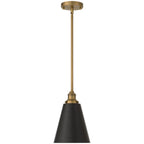 Access Lighting 63098-ABB/BLK Antique Brushed Brass 1 Light Pendant Image 6