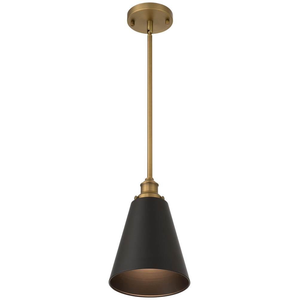 Access Lighting 63098-ABB/BLK Antique Brushed Brass 1 Light Pendant Image 5
