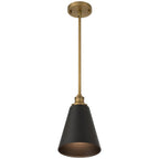 Access Lighting 63098-ABB/BLK Antique Brushed Brass 1 Light Pendant Image 5