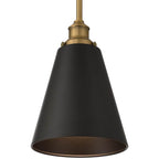 Access Lighting 63098-ABB/BLK Antique Brushed Brass 1 Light Pendant Image 3