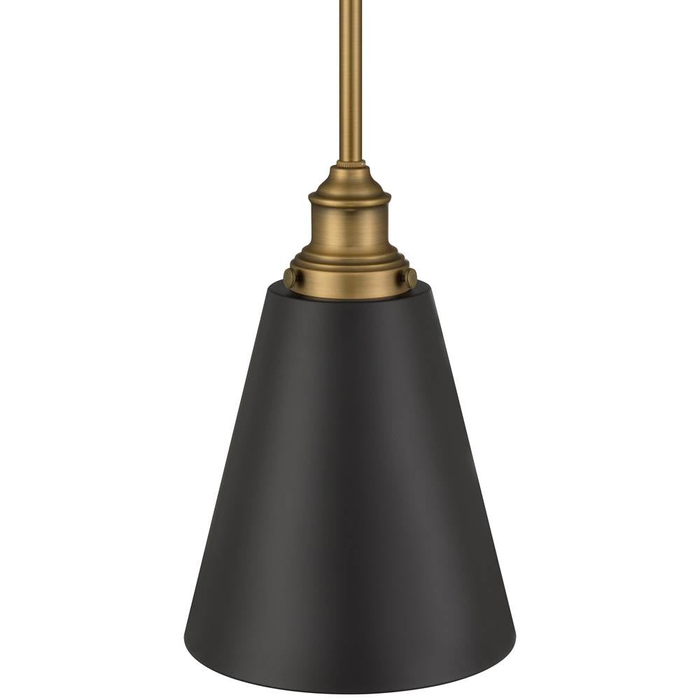 Access Lighting 63098-ABB/BLK Antique Brushed Brass 1 Light Pendant Image 2