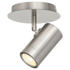 Access Lighting 63101LEDDLP-BS Brushed Steel 1 Light Adjustable Led Flush Mount Image 1