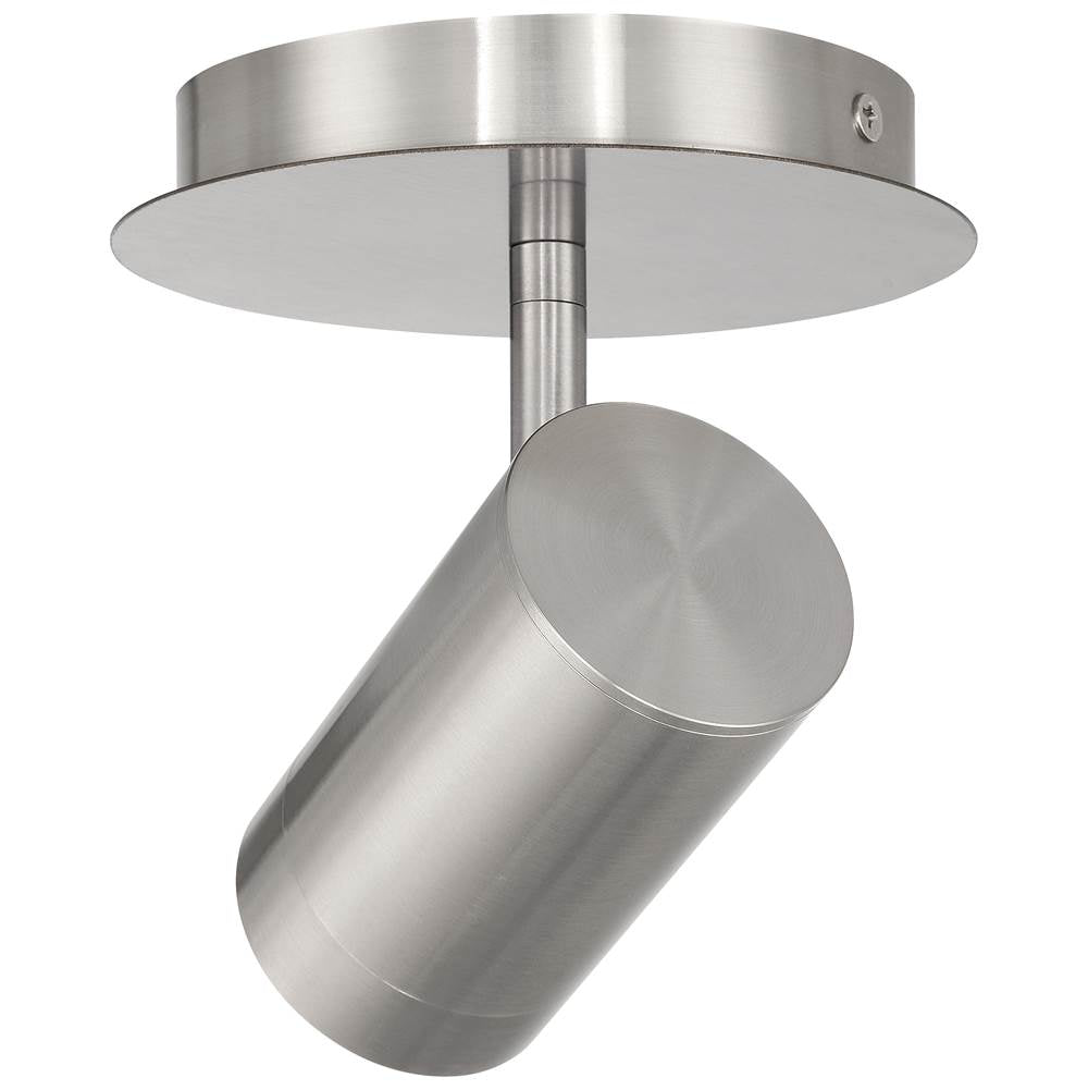 Access Lighting 63101LEDDLP-BS Brushed Steel 1 Light Adjustable Led Flush Mount Image 2