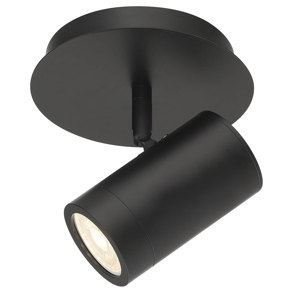 Access Lighting 63101LEDDLP-MBL Matte Black 1 Light Adjustable Led Flush Mount Image 5