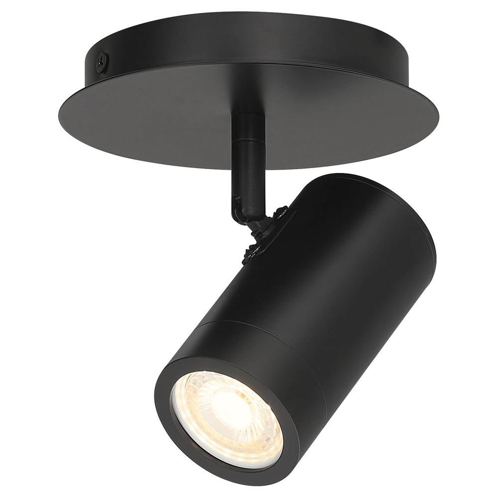 Access Lighting 63101LEDDLP-MBL Matte Black 1 Light Adjustable Led Flush Mount Image 4
