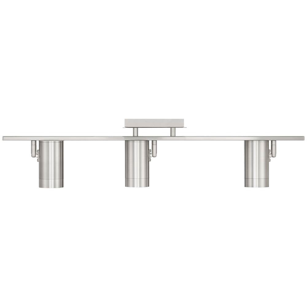 Access Lighting 63103LEDDLP-BS Brushed Steel 3 Light Adjustable Led Track Image 7