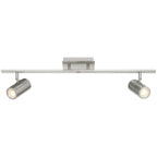 Access Lighting 63103LEDDLP-BS Brushed Steel 3 Light Adjustable Led Track Image 6