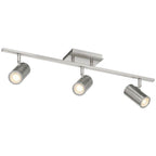 Access Lighting 63103LEDDLP-BS Brushed Steel 3 Light Adjustable Led Track Image 5