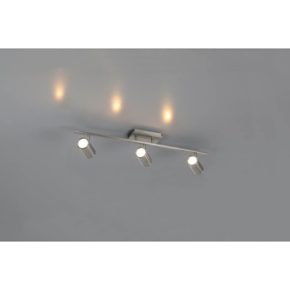 Access Lighting 63103LEDDLP-BS Brushed Steel 3 Light Adjustable Led Track Image 2
