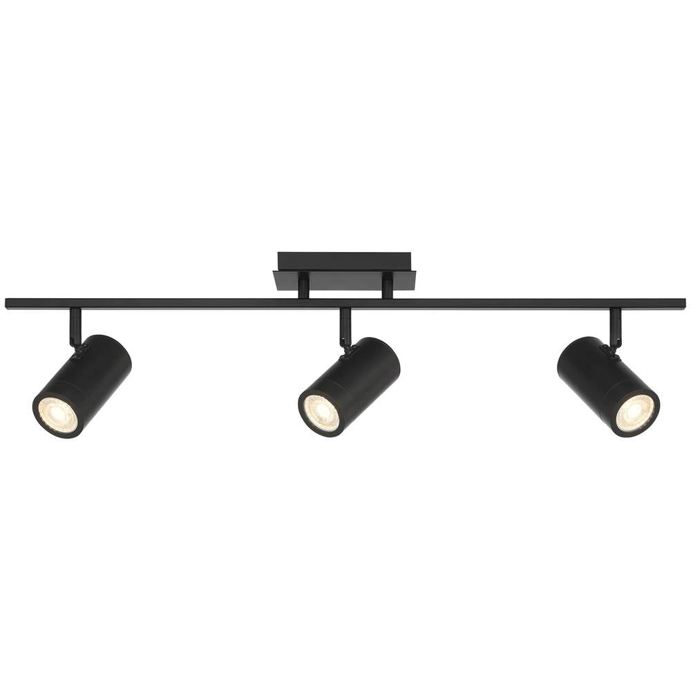 Access Lighting 63103LEDDLP-MBL Matte Black 3 Light Adjustable Led Track Image 1