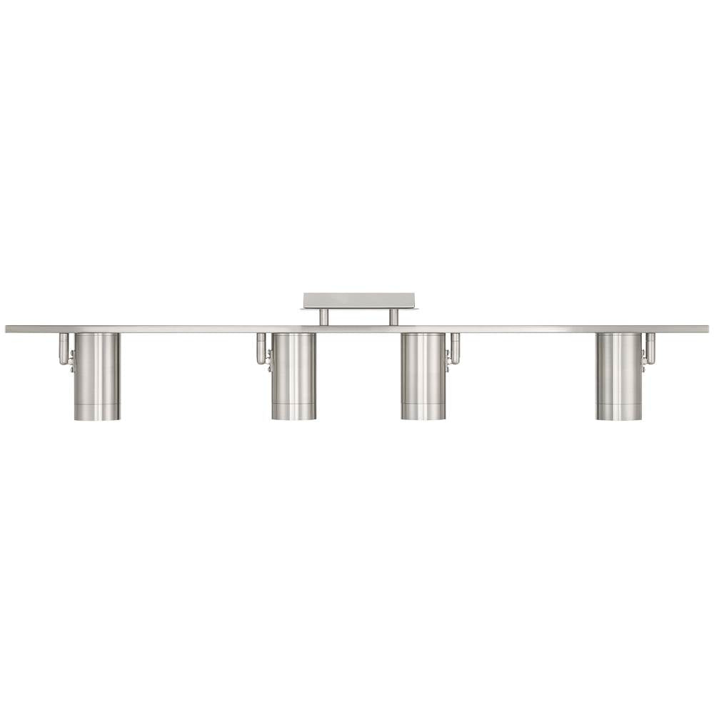 Access Lighting 63104LEDDLP-BS Brushed Steel 4 Light Adjustable Led Track Image 7