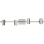 Access Lighting 63104LEDDLP-BS Brushed Steel 4 Light Adjustable Led Track Image 4