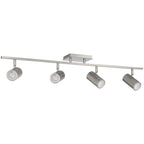 Access Lighting 63104LEDDLP-BS Brushed Steel 4 Light Adjustable Led Track Image 2